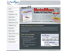 Tablet Screenshot of noteman.com